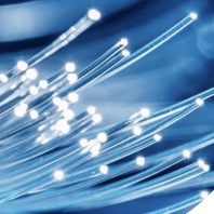 Glowing optical fiber ends — OptiVein surgical laser fibers