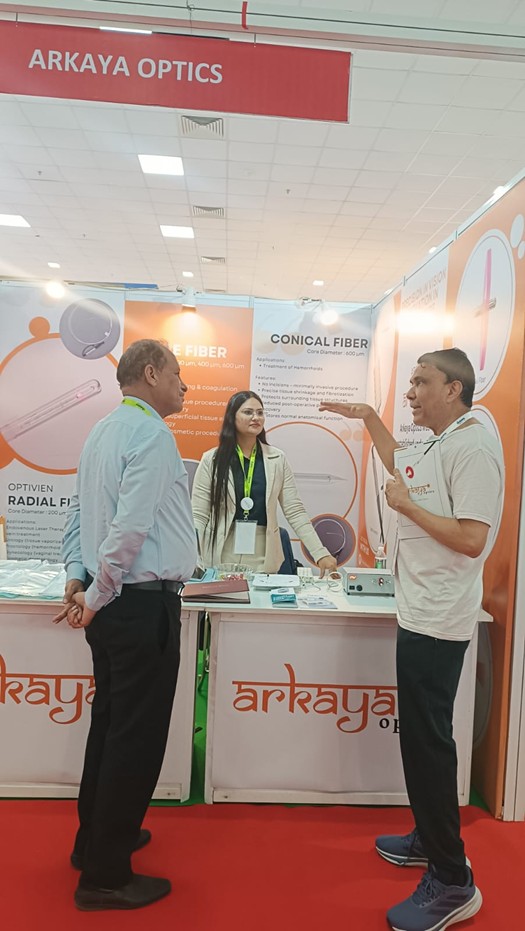 Gujarat Medical Expo — Arkaya Optics booth